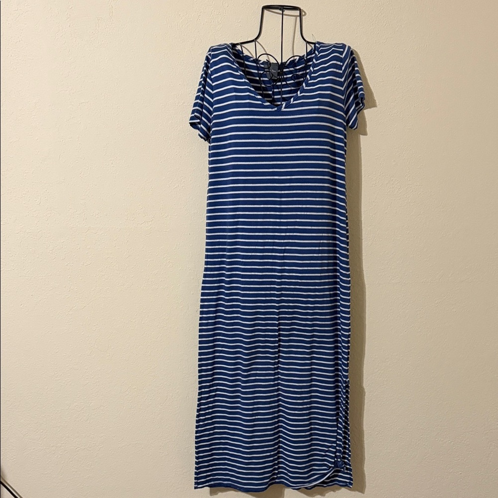 Olivia Rae Navy and White Striped Top